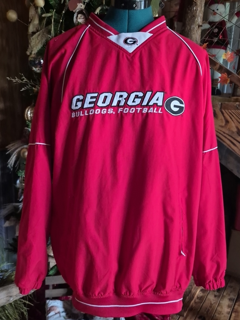 Russell Athletic Georgia Bulldogs Red Pullover